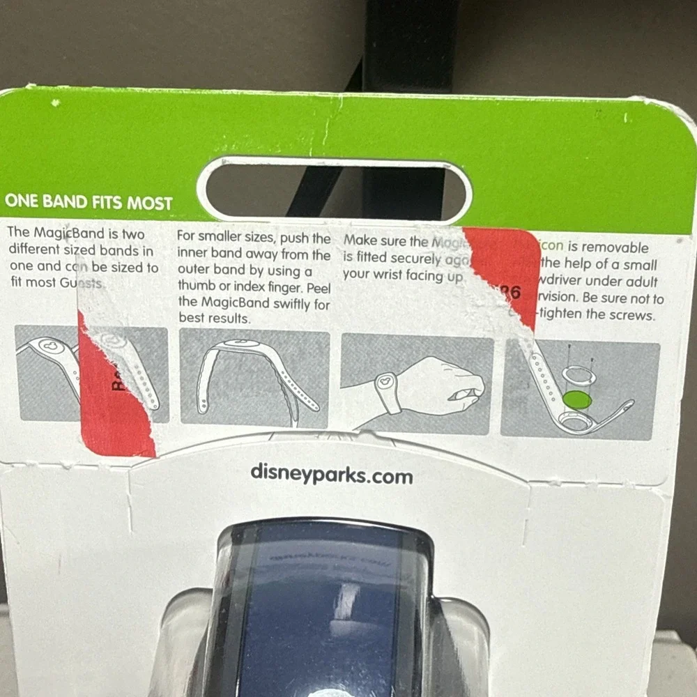 NEW Disney Parks Solid Navy Blue MagicBand 2 Link It Later Magic Band NIB